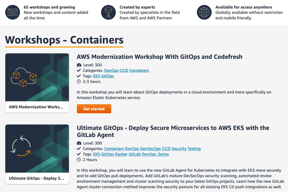 AWS Workshops